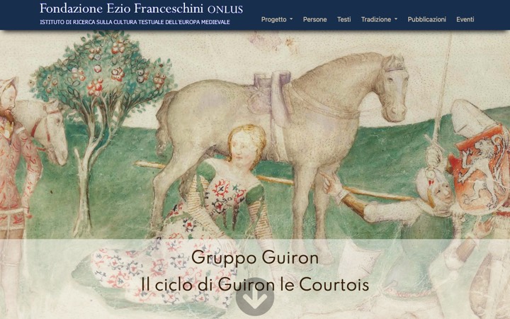 Schermata del sito Guiron