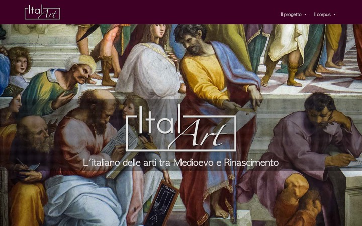 Schermata del sito ItalArt